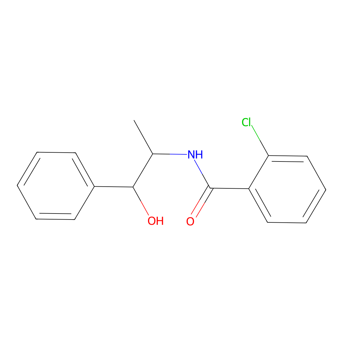 2-chloro-N-(1-hydroxy-1-phenylpropan-2-yl)benzamide molecular structure, CAS 419535-34-5