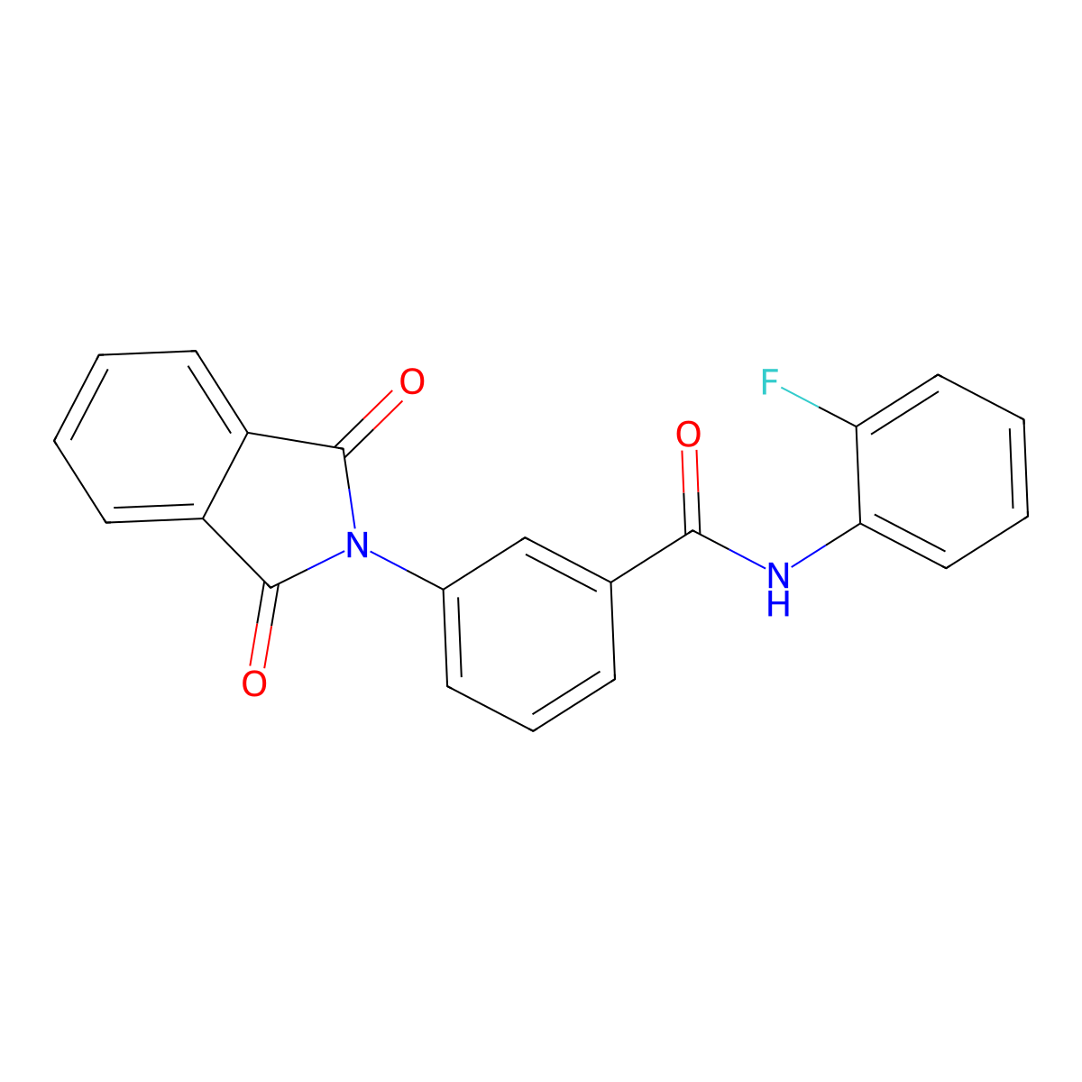 3-(1,3-dioxoisoindol-2-yl)-N-(2-fluorophenyl)benzamide molecular structure, CAS 419539-34-7