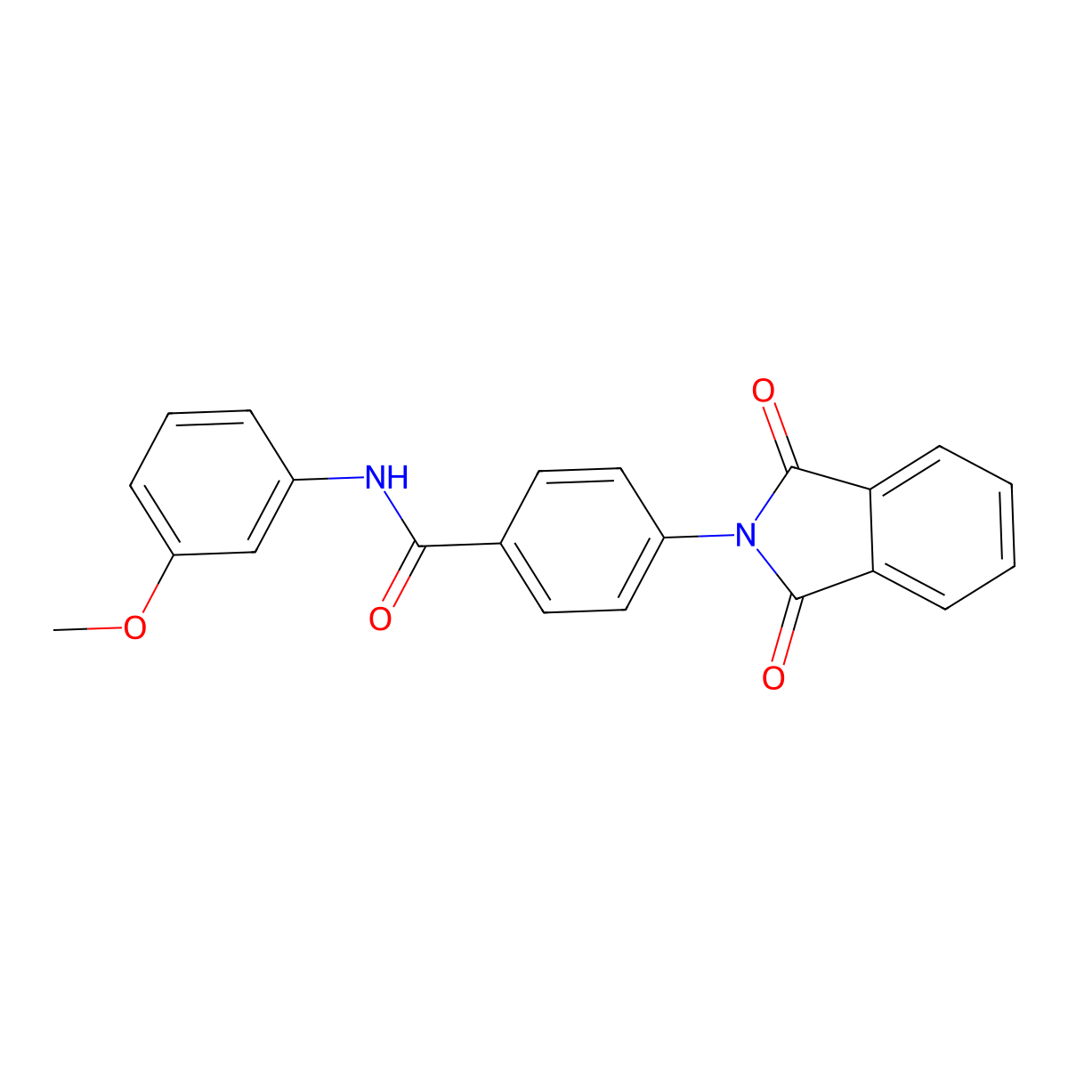 4-(1,3-dioxoisoindolin-2-yl)-N-(3-methoxyphenyl)benzamide molecular structure, CAS 419539-92-7