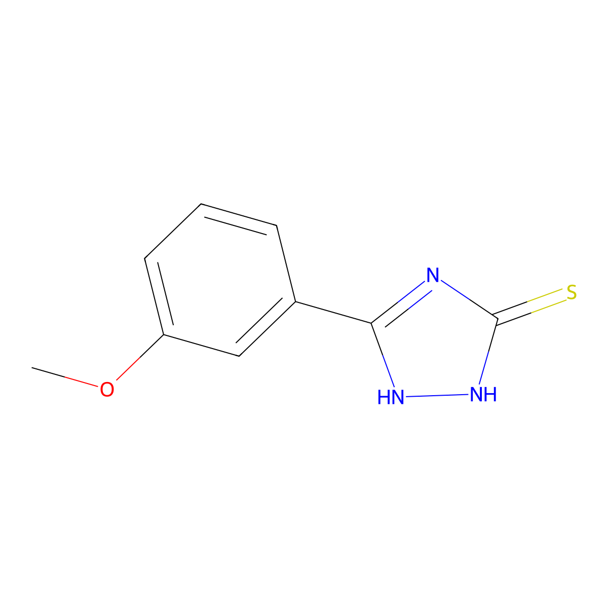 5-(3-methoxyphenyl)-4H-1,2,4-triazole-3-thiol molecular structure, CAS 419540-45-7