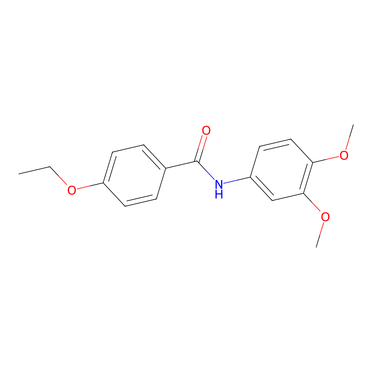 N-(3,4-dimethoxyphenyl)-4-ethoxybenzamide molecular structure, CAS 419541-31-4