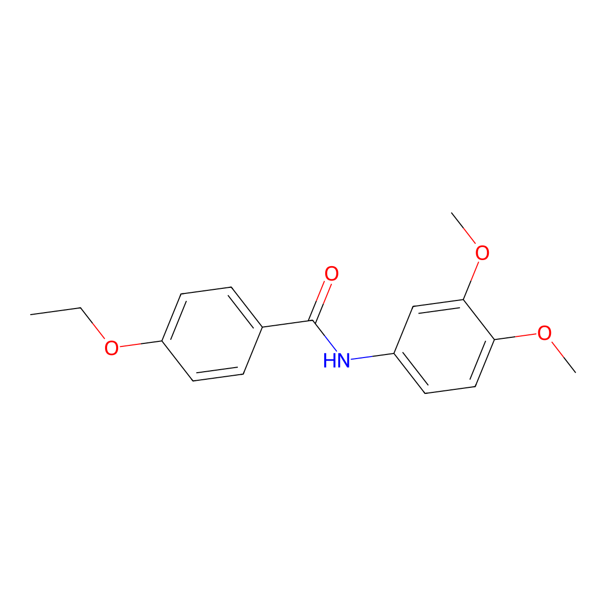 N-(3,4-dimethoxyphenyl)-4-ethoxybenzamide molecular structure, CAS 419541-31-4