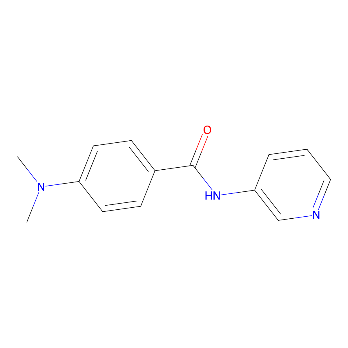 4-(dimethylamino)-N-pyridin-3-ylbenzamide molecular structure, CAS 419541-51-8