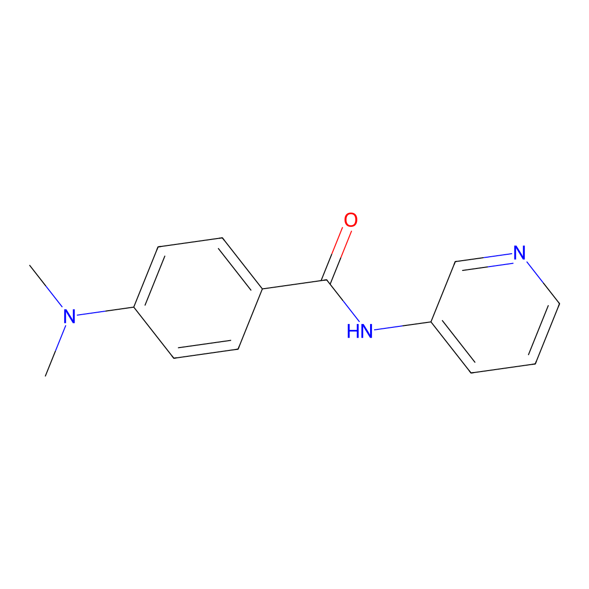 4-(dimethylamino)-N-pyridin-3-ylbenzamide molecular structure, CAS 419541-51-8
