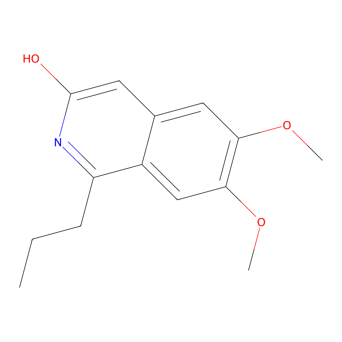6,7-dimethoxy-1-propyl-3(2H)-Isoquinolinone molecular structure, CAS 419541-58-5