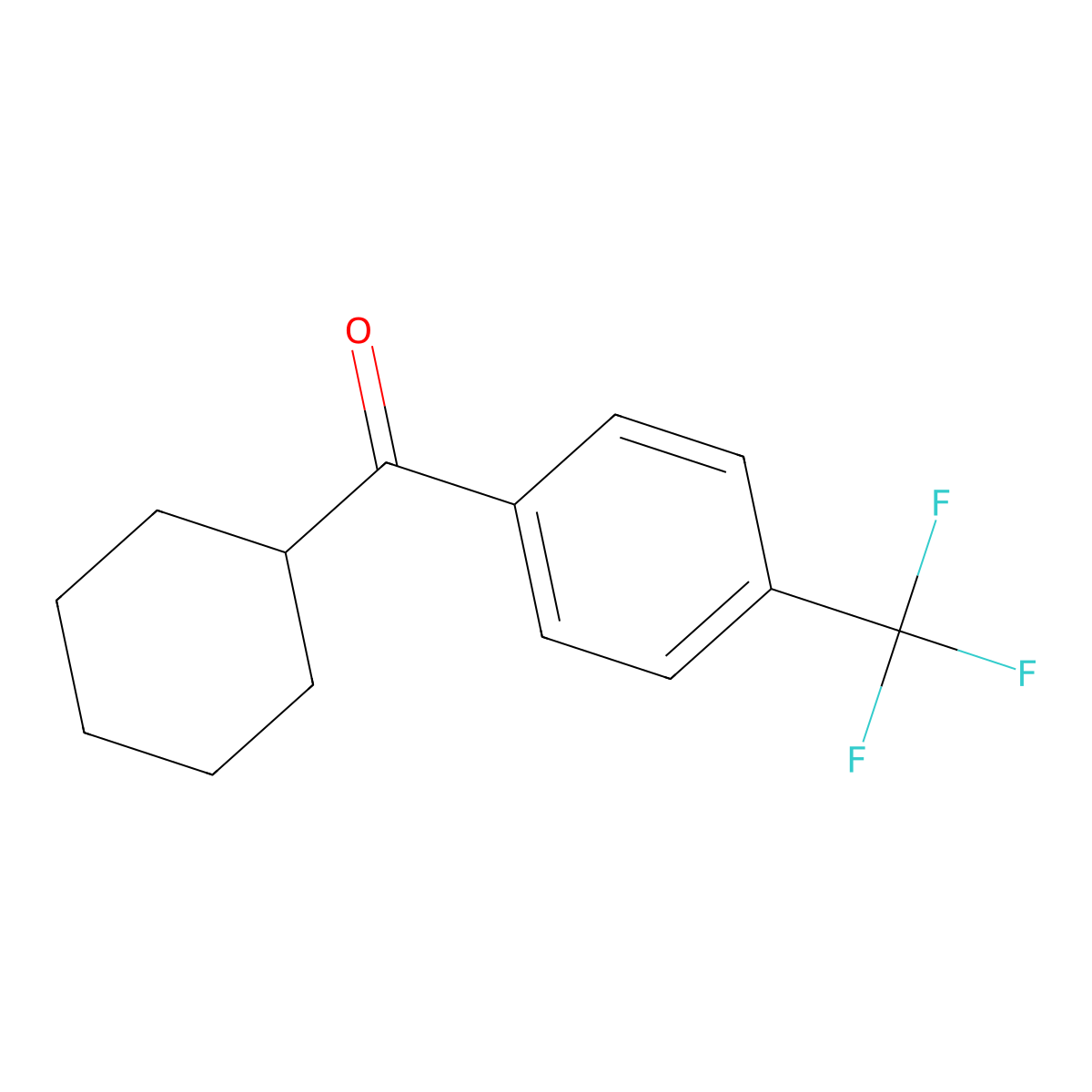 Cyclohexyl 4-trifluoromethylphenyl ketone molecular structure, CAS 419543-02-5