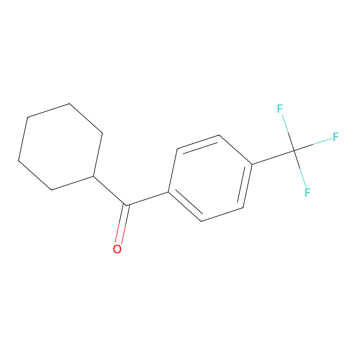 Cyclohexyl 4-trifluoromethylphenyl ketone molecular structure, CAS 419543-02-5