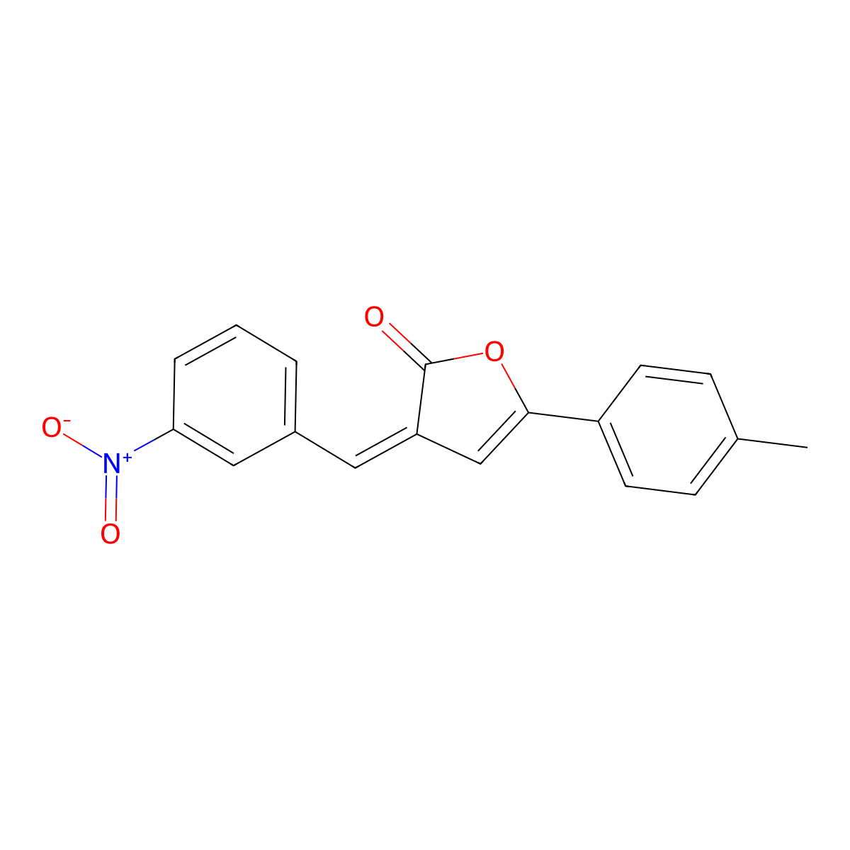 5-(4-Methylphenyl)-3-[(3-nitrophenyl)methylidene]furan-2-one molecular structure, CAS 419545-79-2