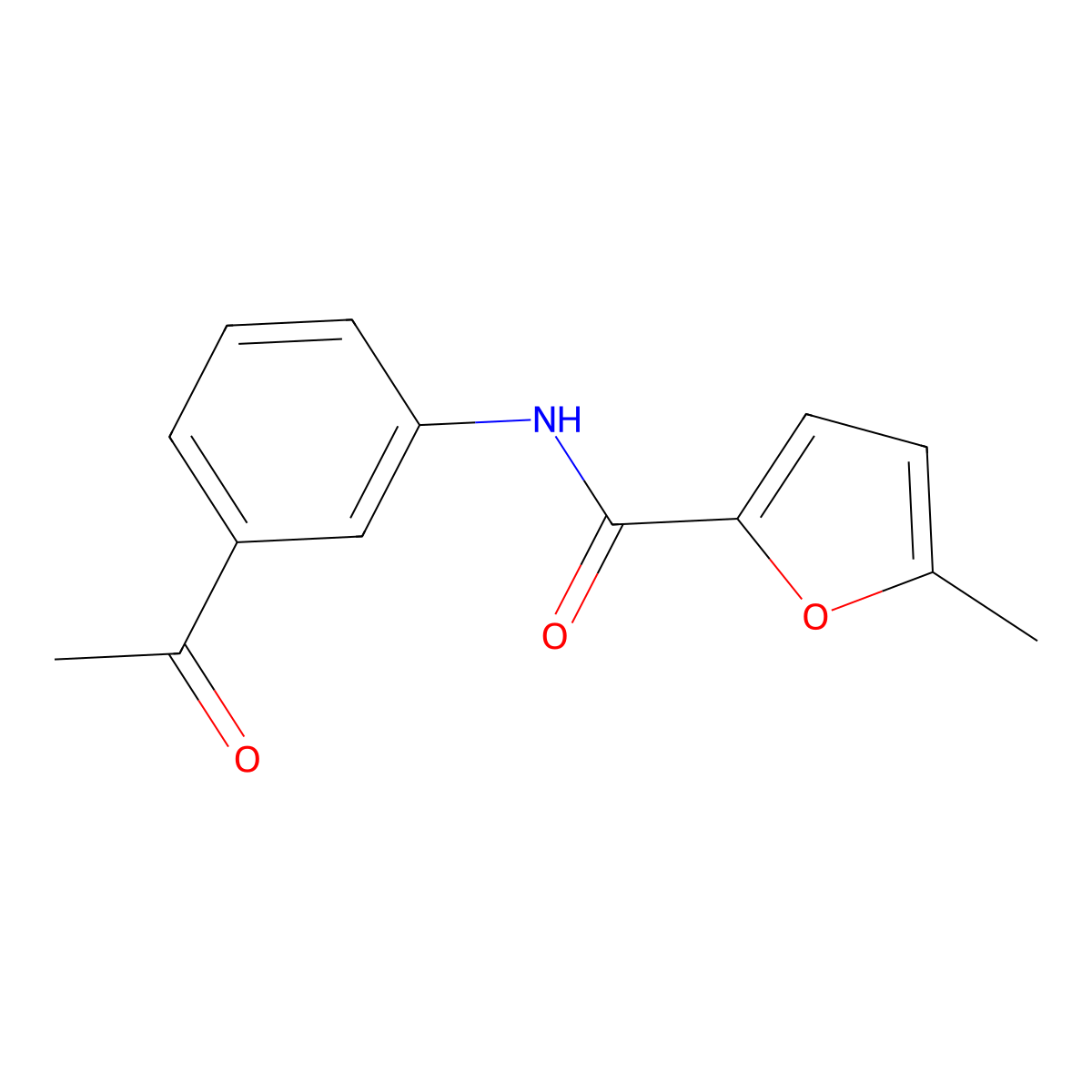N-(3-acetylphenyl)-5-methyl-2-furamide molecular structure, CAS 419552-11-7