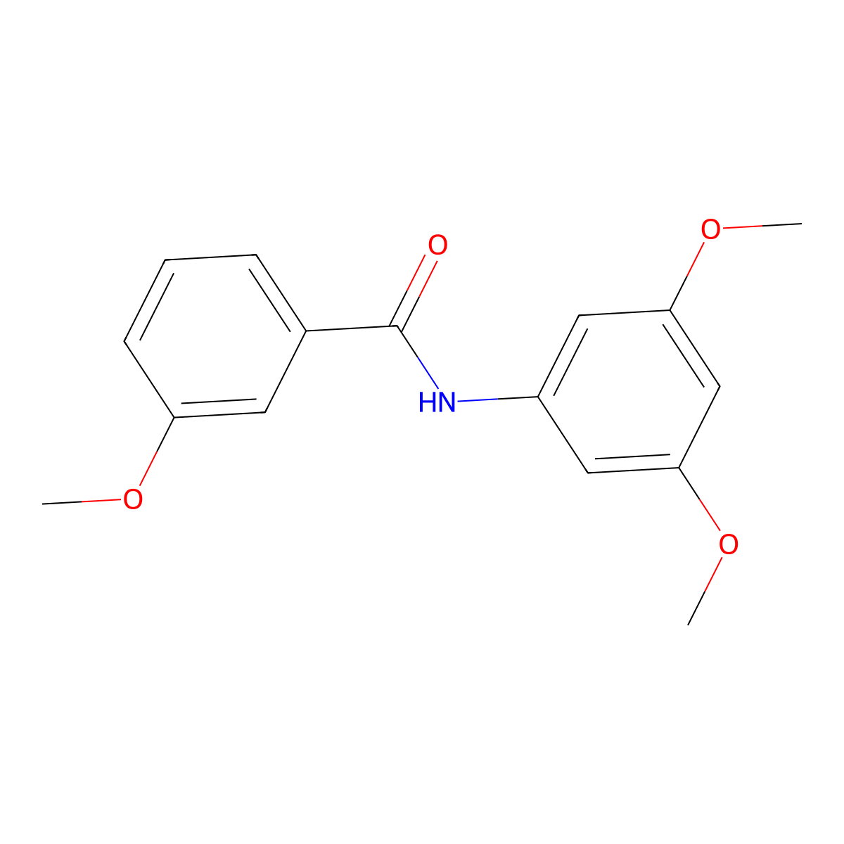 N-(3,5-dimethoxyphenyl)-3-methoxybenzamide molecular structure, CAS 419553-07-4