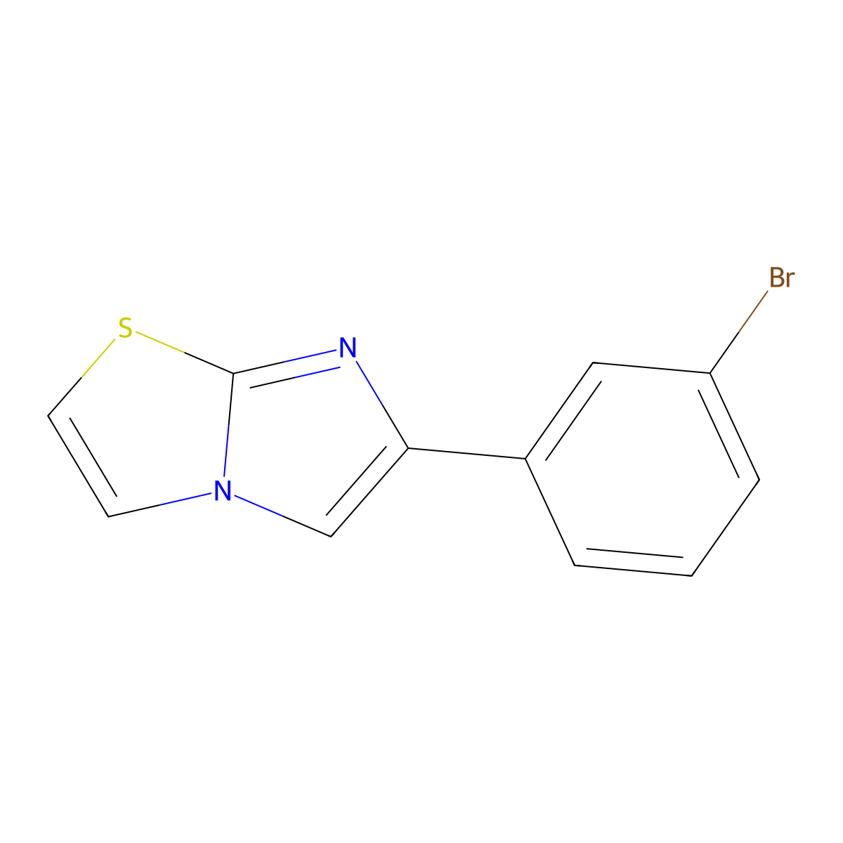 6-(3-Bromo-phenyl)-imidazo[2,1-b]thiazole molecular structure, CAS 419557-26-9