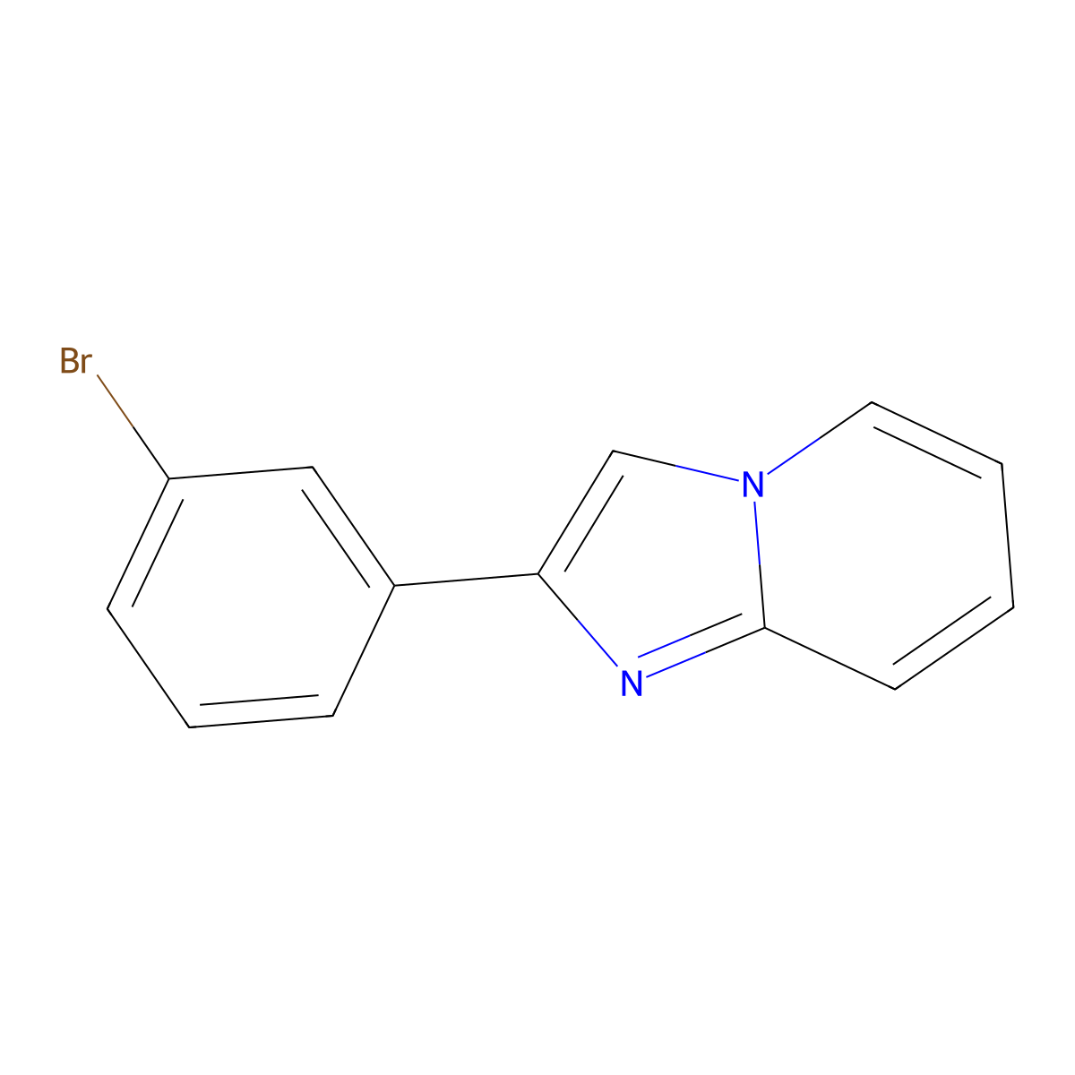 2-(3-Bromophenyl)imidazo[1,2-a]pyridine molecular structure, CAS 419557-33-8