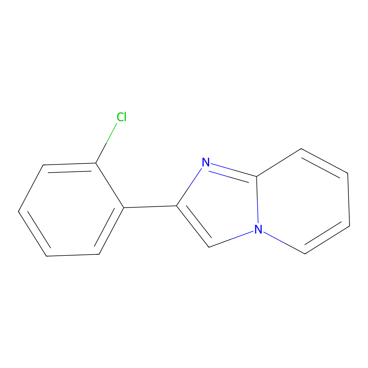2-(2-Chlorophenyl)imidazo[1,2-a]pyridine molecular structure, CAS 419557-34-9