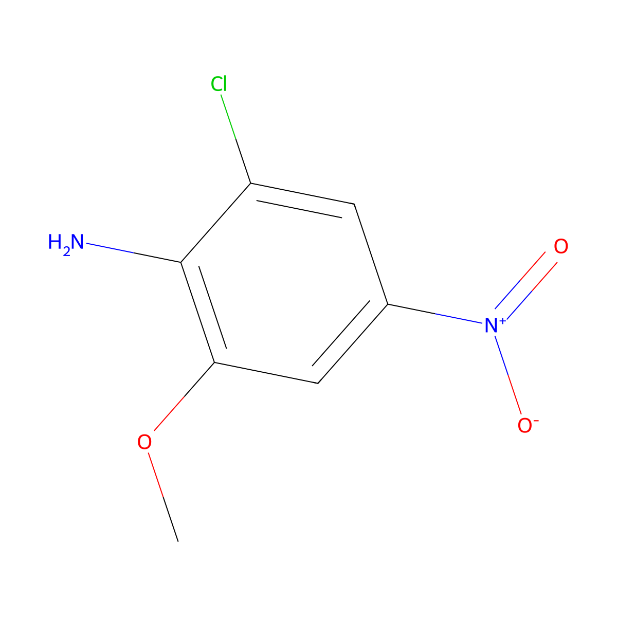 2-Chloro-6-methoxy-4-nitroaniline molecular structure, CAS 41956-18-7