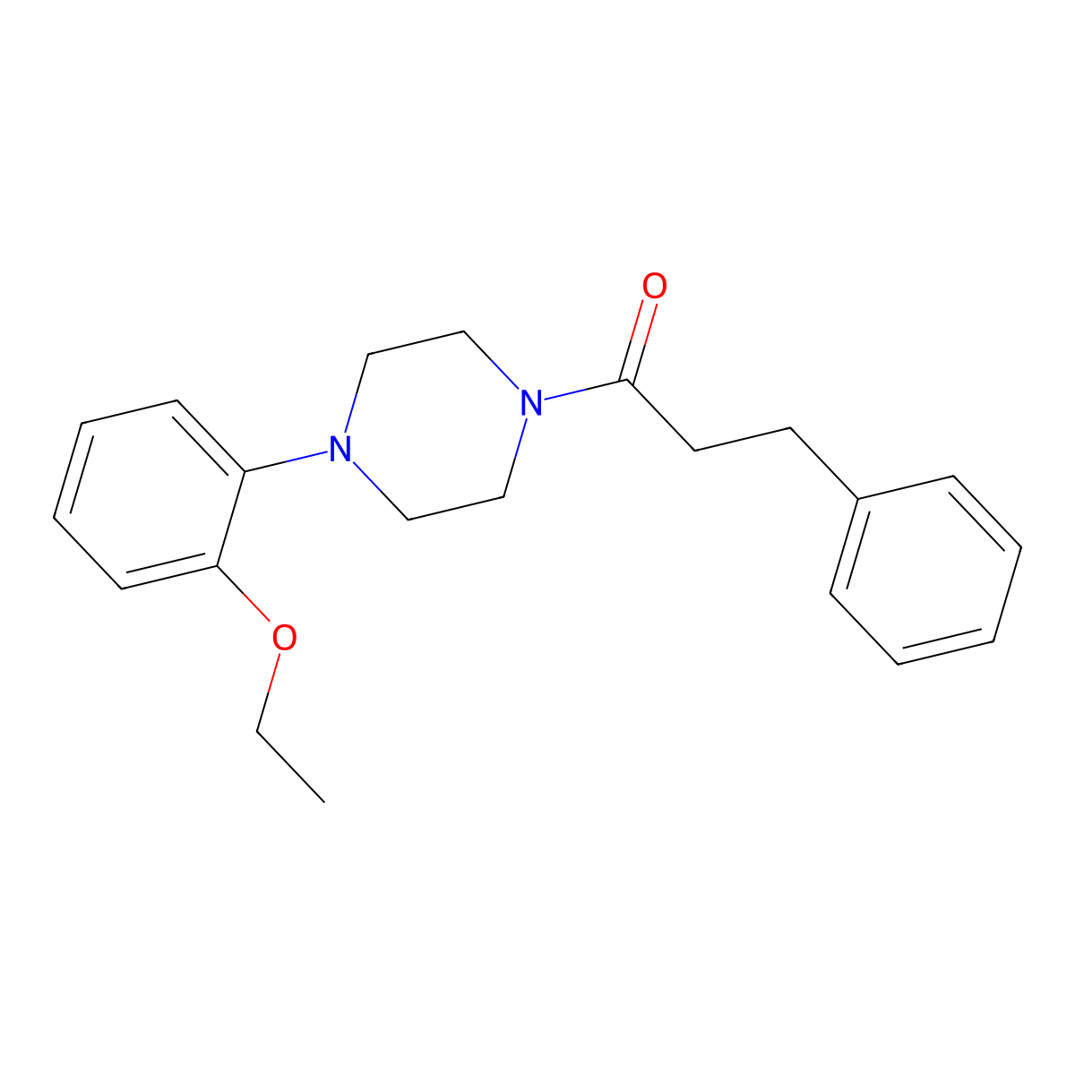 1-[4-(2-Ethoxyphenyl)piperazin-1-yl]-3-phenylpropan-1-one molecular structure, CAS 419560-25-1