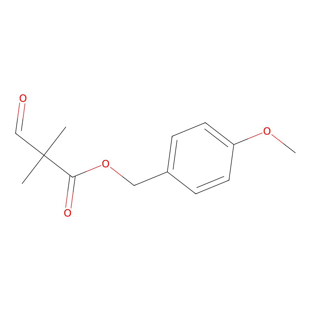 (4-Methoxyphenyl)methyl 2,2-dimethyl-3-oxopropanoate molecular structure, CAS 419571-27-0