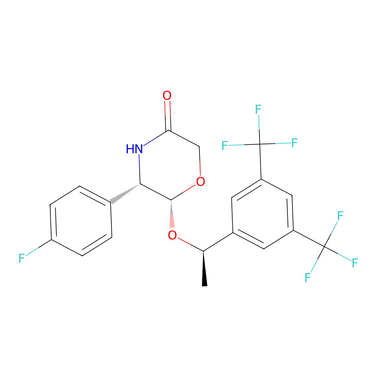 Aprepitant-M3 Metabolite molecular structure, CAS 419574-04-2