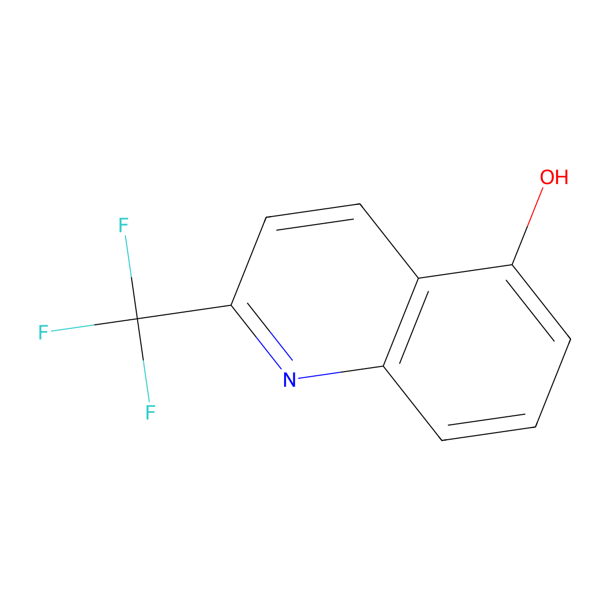 2-(Trifluoromethyl)quinolin-5-ol molecular structure, CAS 41958-06-9