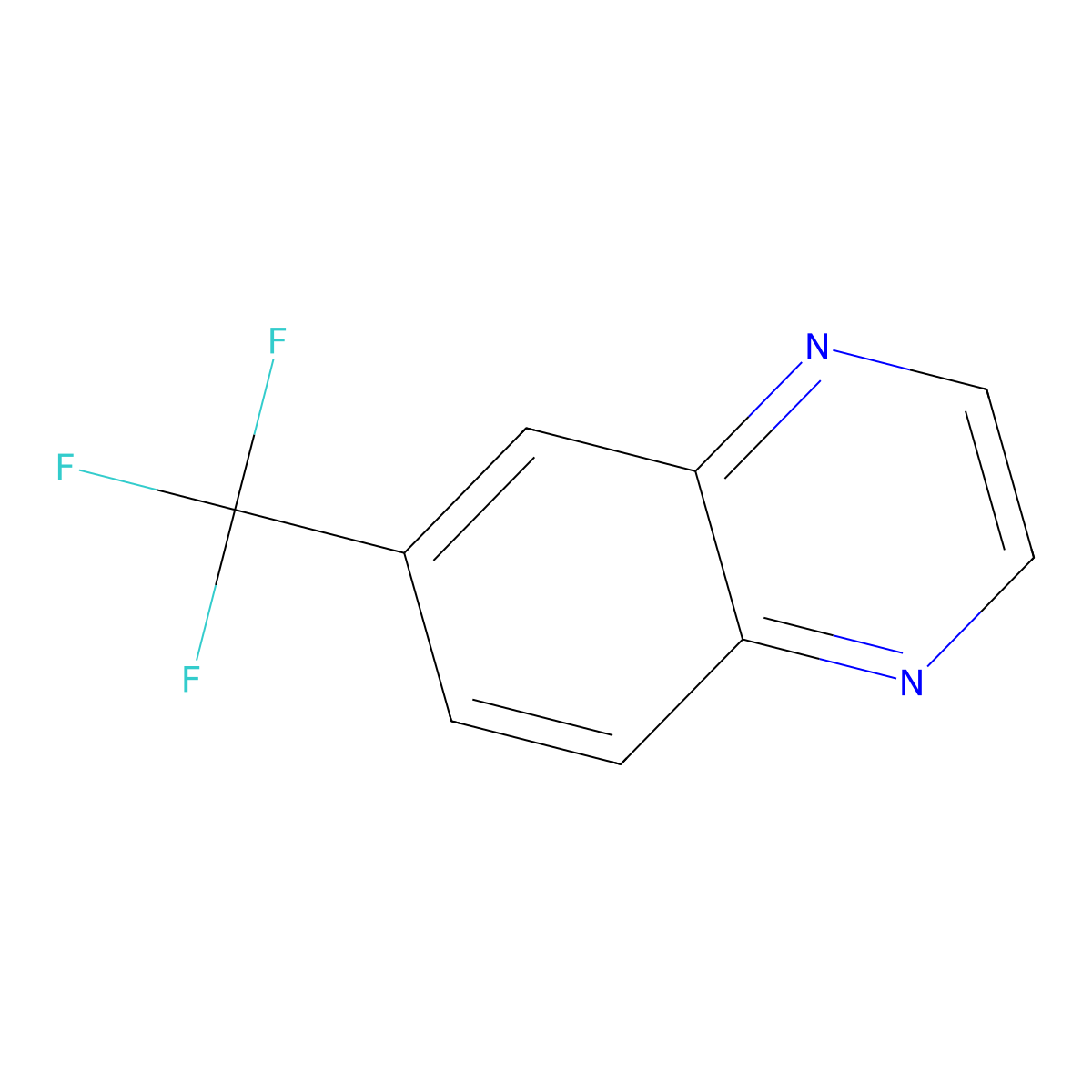 6-(Trifluoromethyl)quinoxaline molecular structure, CAS 41959-33-5