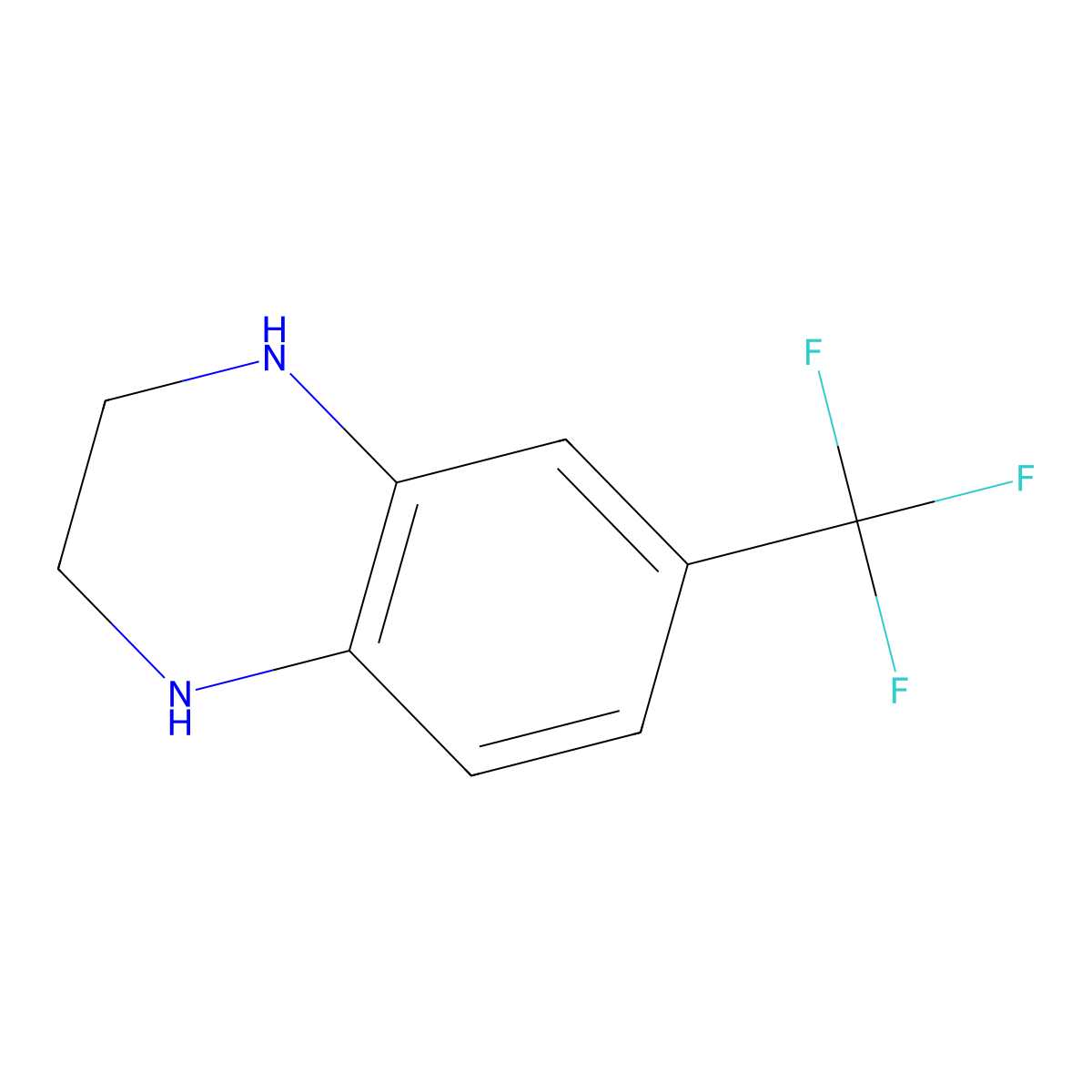 6-(Trifluoromethyl)-1,2,3,4-tetrahydroquinoxaline molecular structure, CAS 41959-39-1