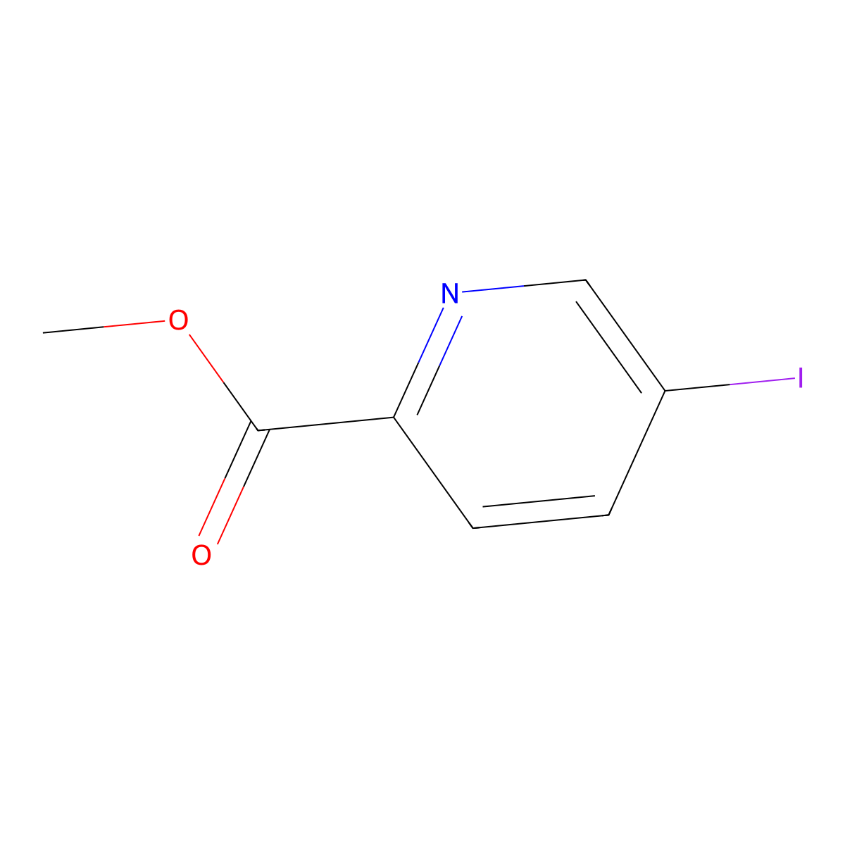 Methyl 5-iodopyridine-2-carboxylate molecular structure, CAS 41960-44-5