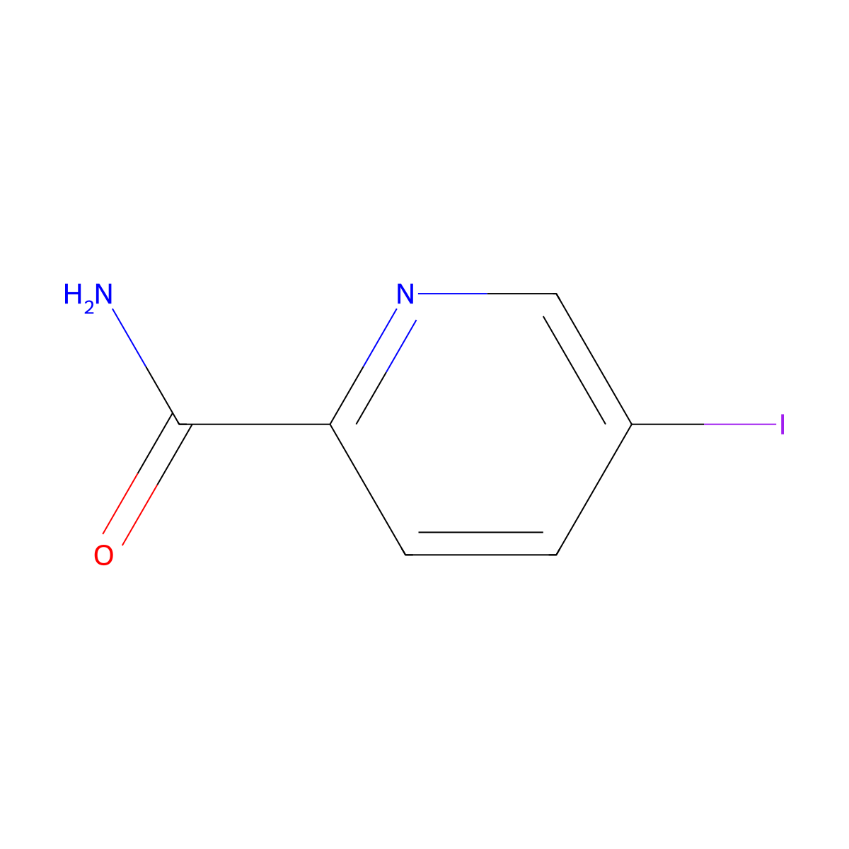 5-Iodopicolinamide molecular structure, CAS 41960-46-7