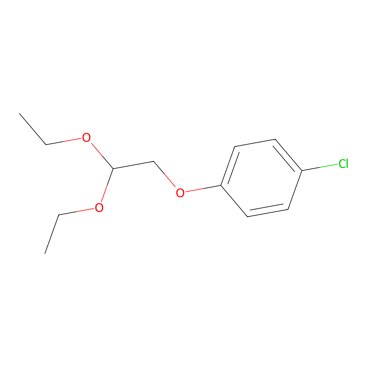 1-Chloro-4-(2,2-diethoxyethoxy)benzene molecular structure, CAS 41964-04-9