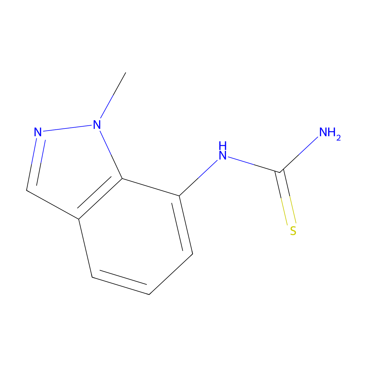 N-(1-Methyl-1H-indazol-7-yl)thiourea molecular structure, CAS 41968-38-1