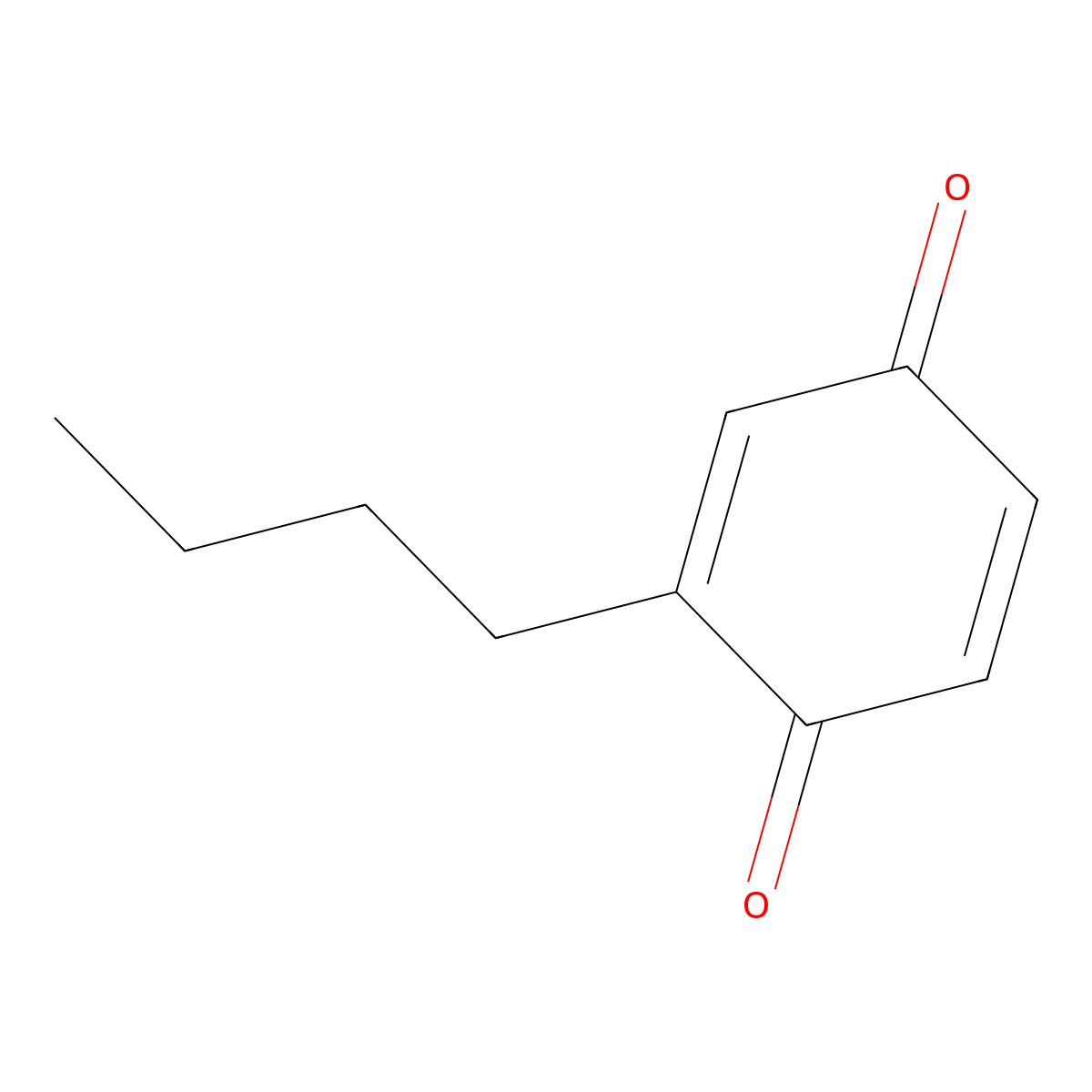 2-Butyl-p-benzoquinone molecular structure, CAS 4197-70-0
