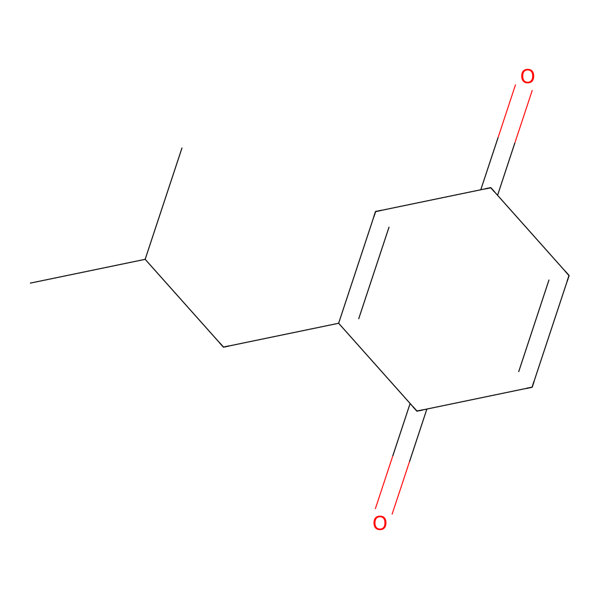 2-Isobutyl-p-benzoquinone molecular structure, CAS 4197-79-9