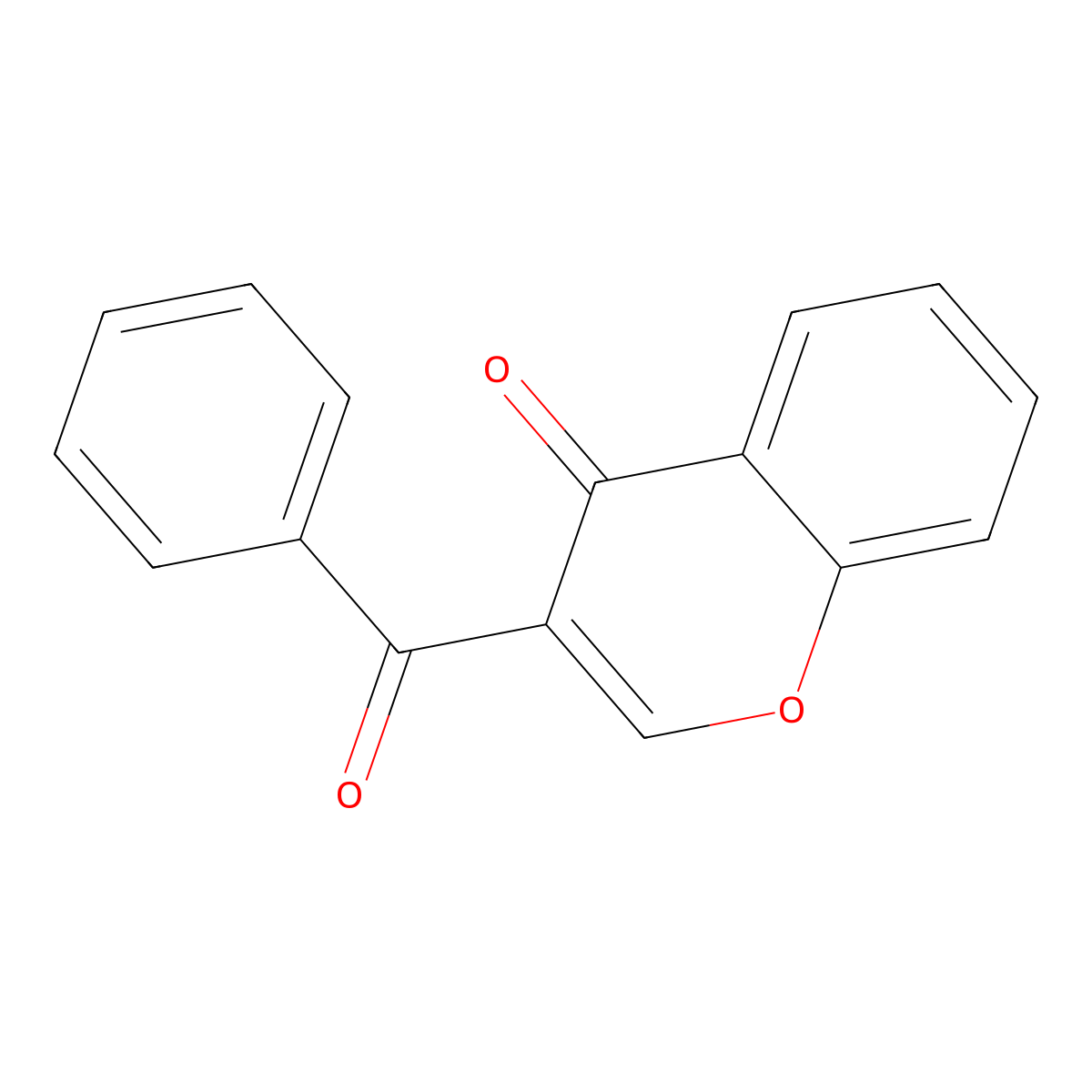 3-Benzoyl-4H-1-benzopyran-4-one molecular structure, CAS 4197-99-3