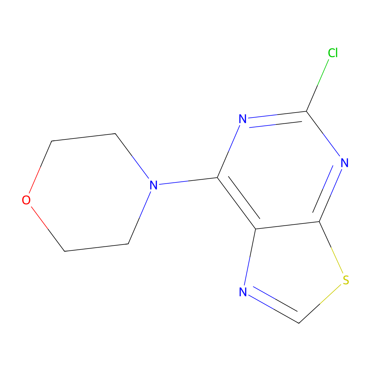 4-(5-Chlorothiazolo[5,4-d]pyrimidin-7-yl)morpholine molecular structure, CAS 41975-14-8