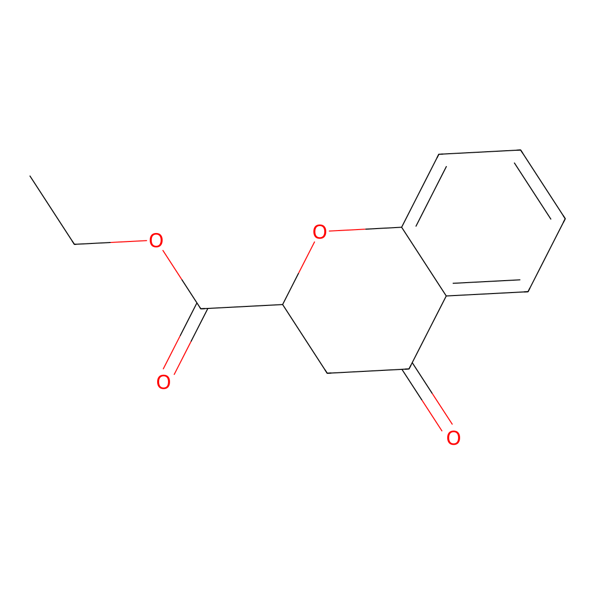 Ethyl 4-oxochromane-2-carboxylate molecular structure, CAS 41978-33-0