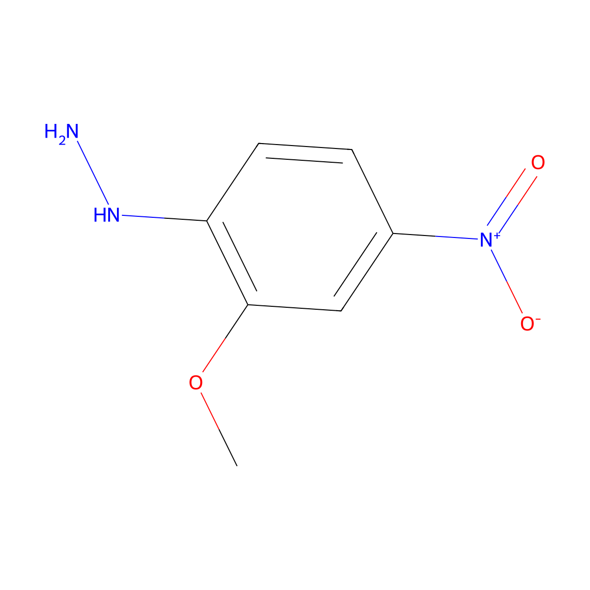 (2-Methoxy-4-nitrophenyl)hydrazine molecular structure, CAS 41978-94-3