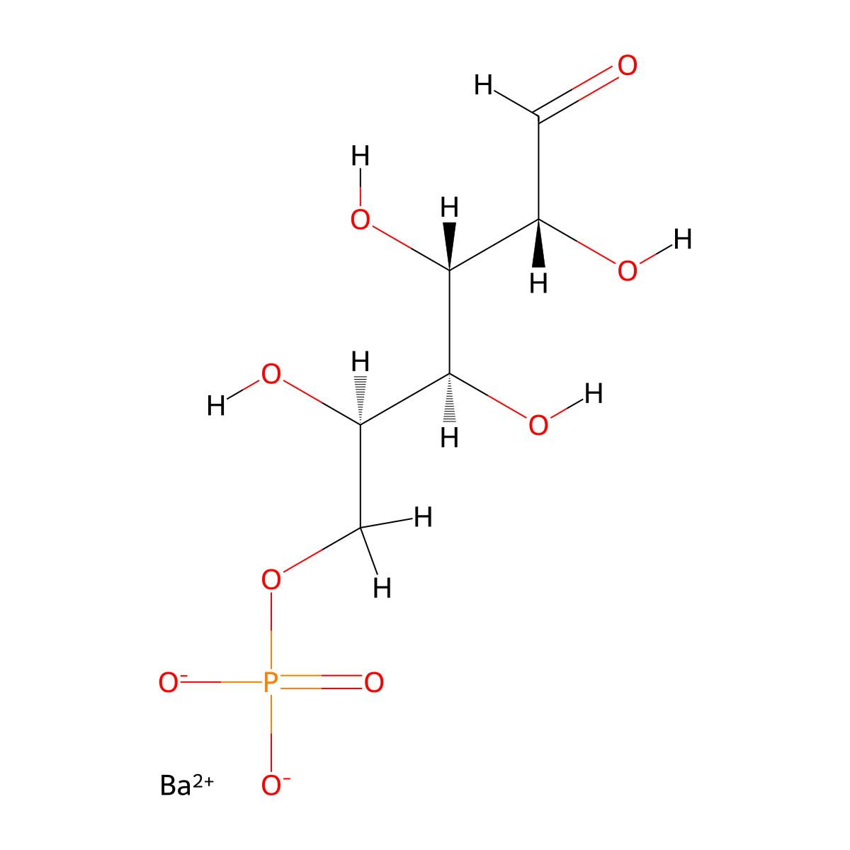 Galactose 6-(barium phosphate) molecular structure, CAS 4198-47-4
