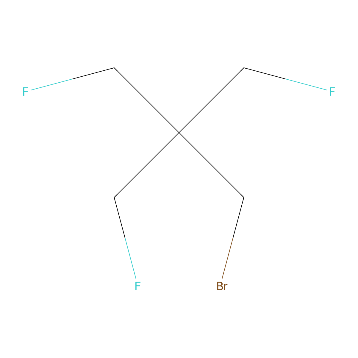 1-Bromo-3-fluoro-2,2-bis(fluoromethyl)propane molecular structure, CAS 41980-35-2
