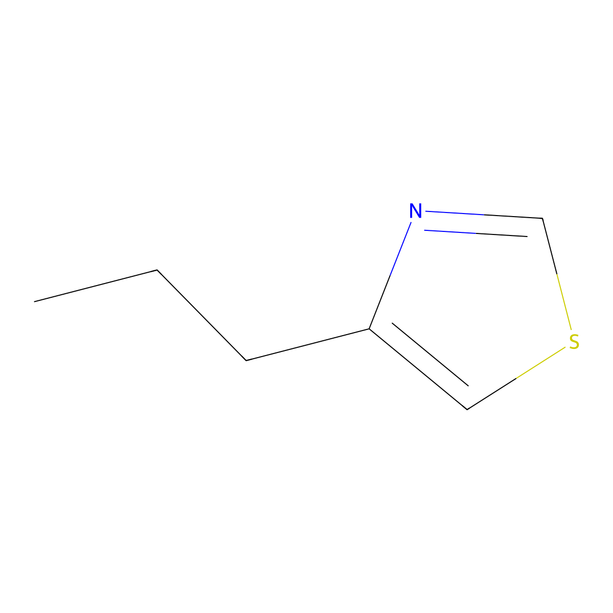 4-Propylthiazole molecular structure, CAS 41981-60-6