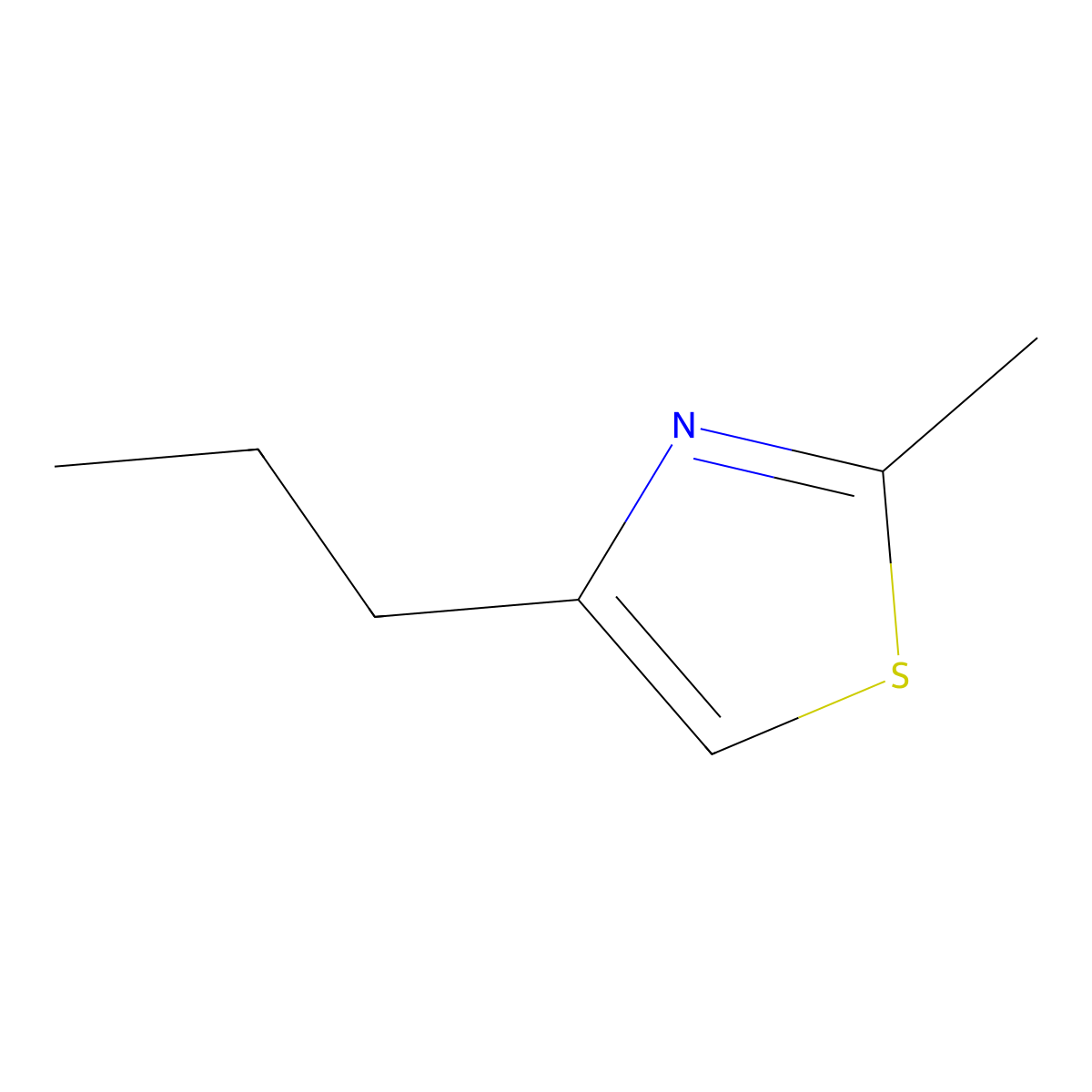 2-Methyl-4-propylthiazole molecular structure, CAS 41981-63-9