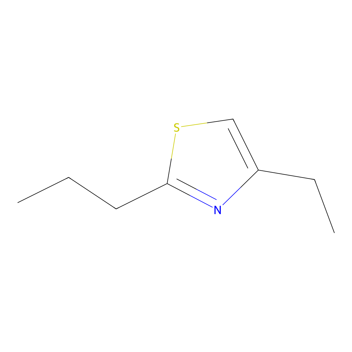 4-Ethyl-2-propylthiazole molecular structure, CAS 41981-68-4