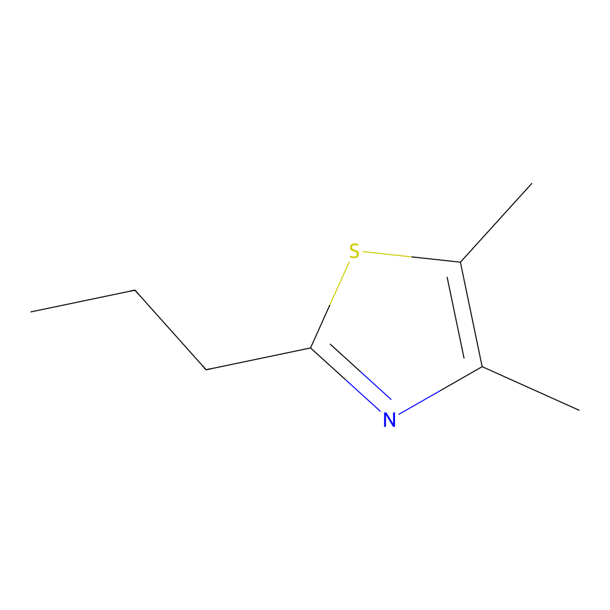 4,5-Dimethyl-2-propylthiazole molecular structure, CAS 41981-72-0