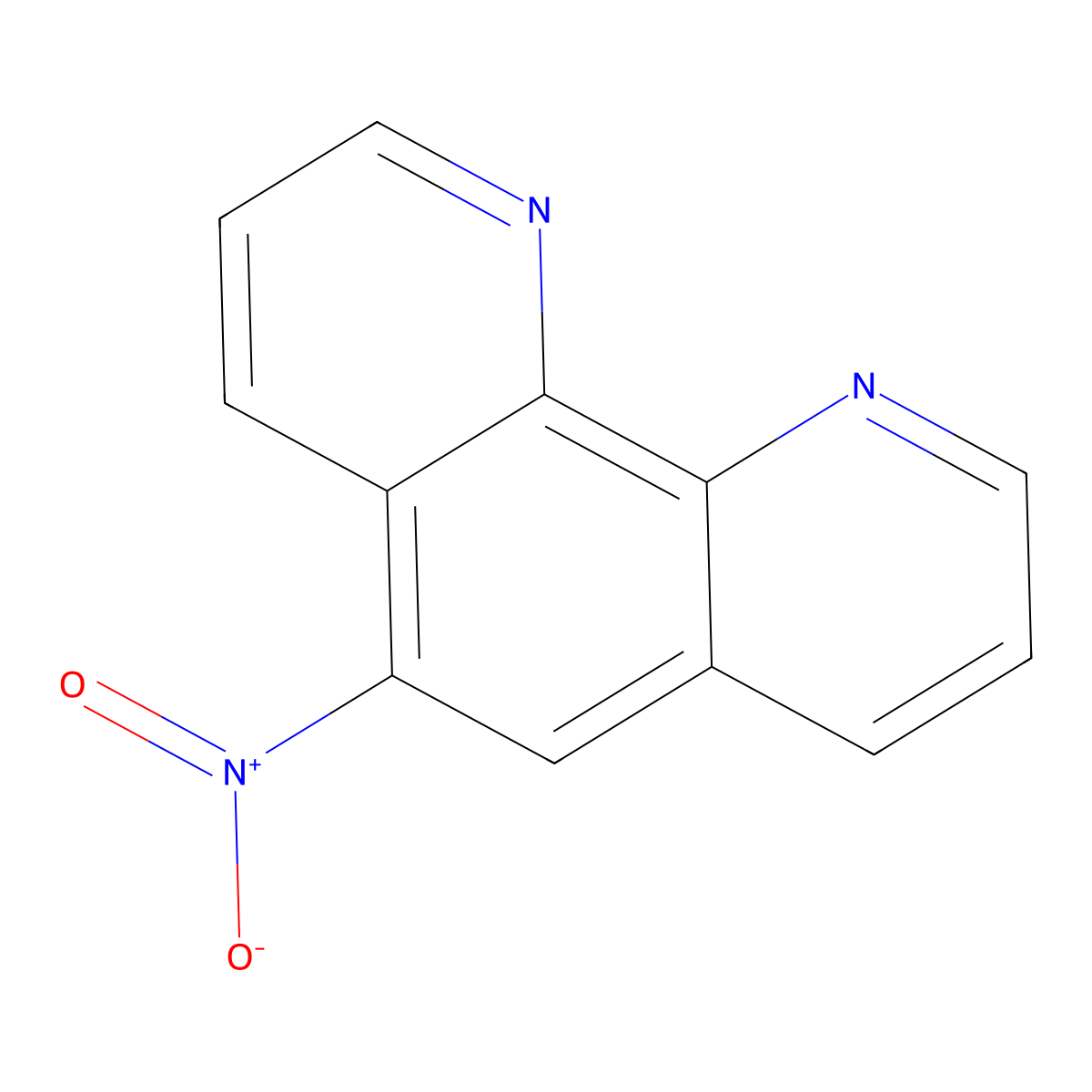 5-Nitro-1,10-phenanthroline molecular structure, CAS 4199-88-6