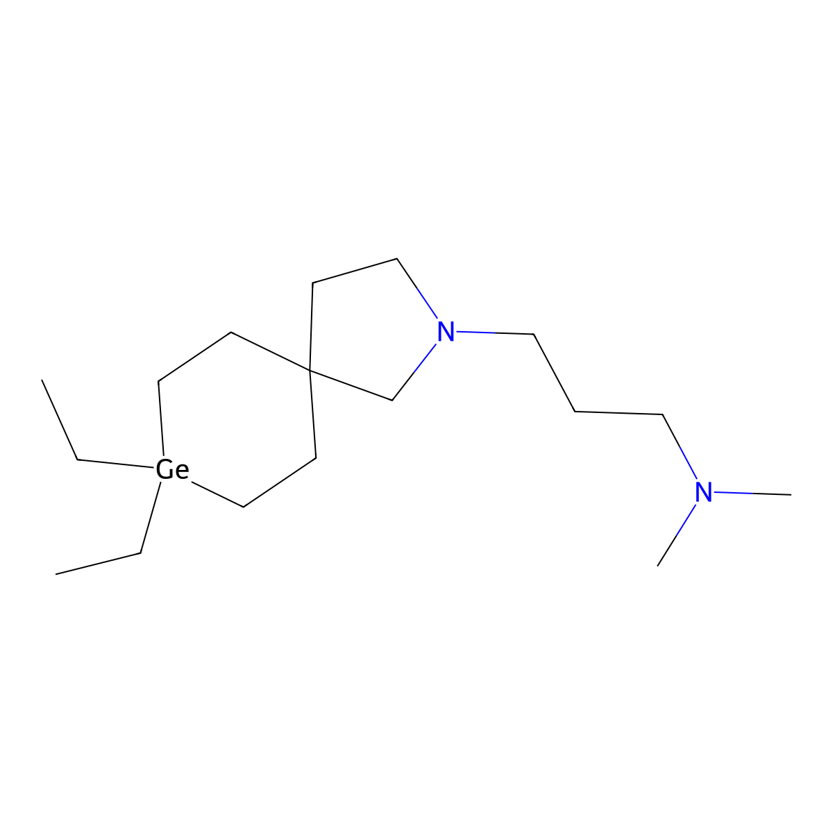 Spirogermanium molecular structure, CAS 41992-23-8