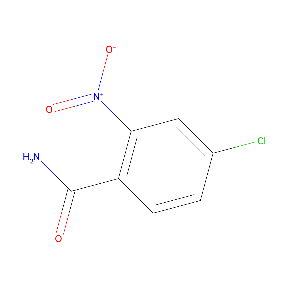 4-Chloro-2-nitrobenzamide molecular structure, CAS 41994-91-6