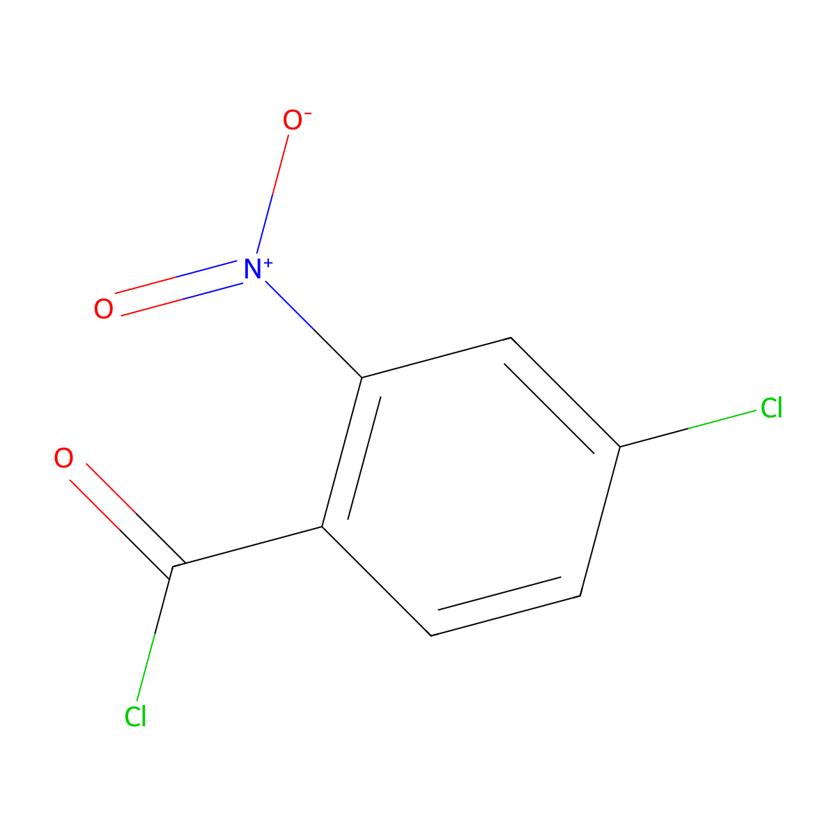 4-Chloro-2-nitrobenzoyl chloride molecular structure, CAS 41995-04-4