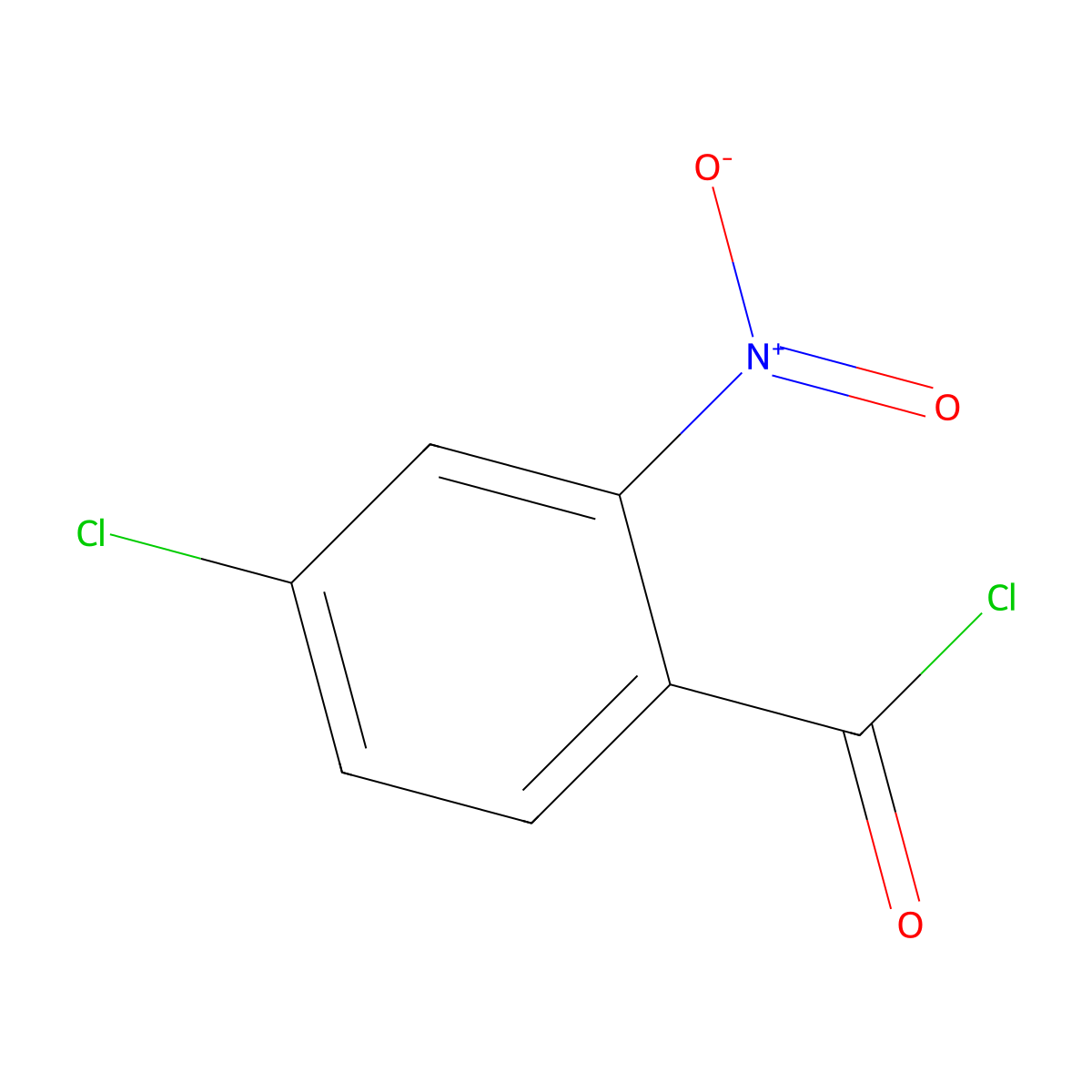 4-Chloro-2-nitrobenzoyl chloride molecular structure, CAS 41995-04-4