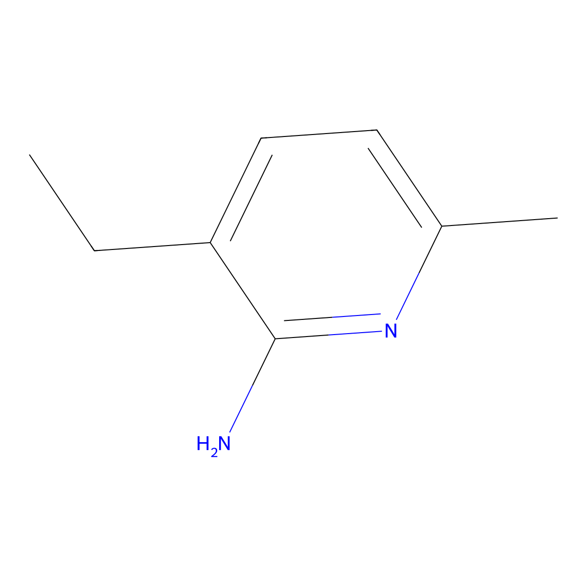 3-Ethyl-6-methylpyridin-2-amine molecular structure, CAS 41995-31-7