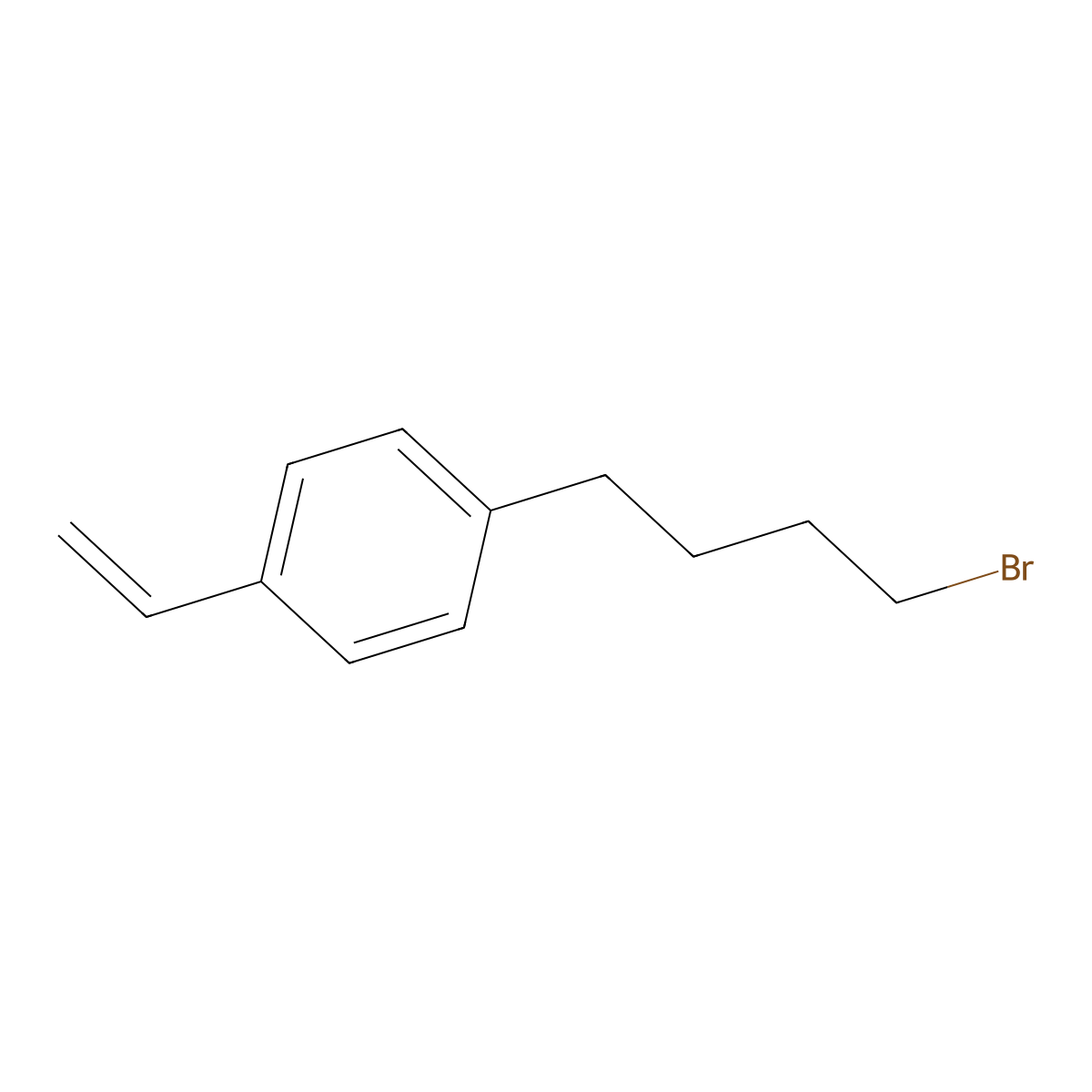 1-(4-Bromo-butyl)-4-vinylbenzene molecular structure, CAS 41996-97-8