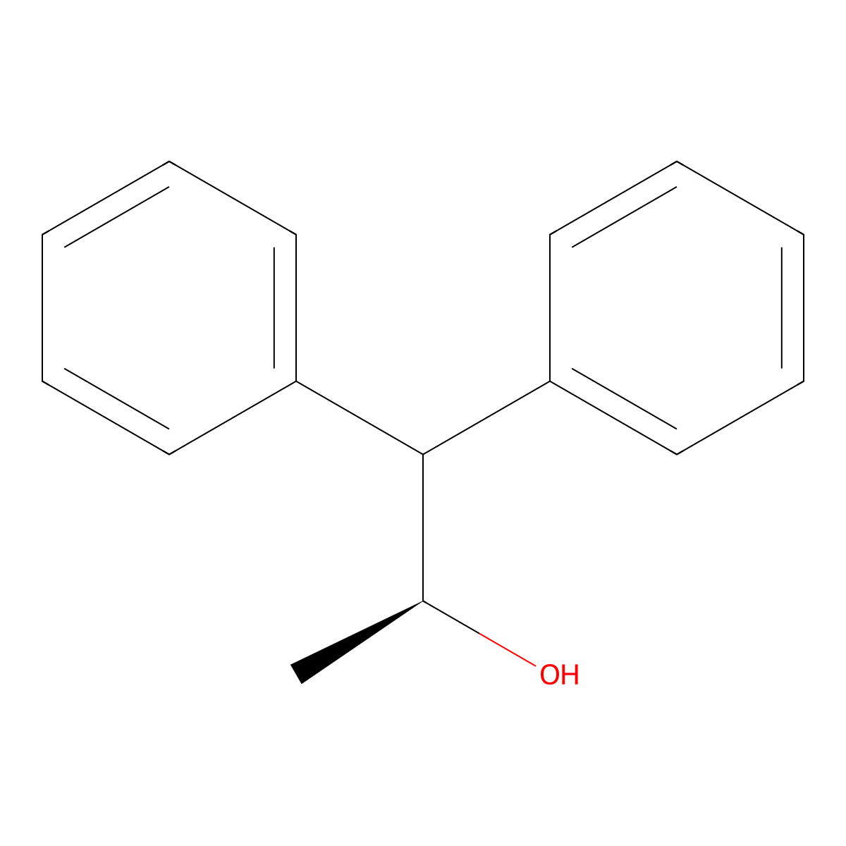 (2S)-1,1-diphenylpropan-2-ol molecular structure, CAS 41997-47-1