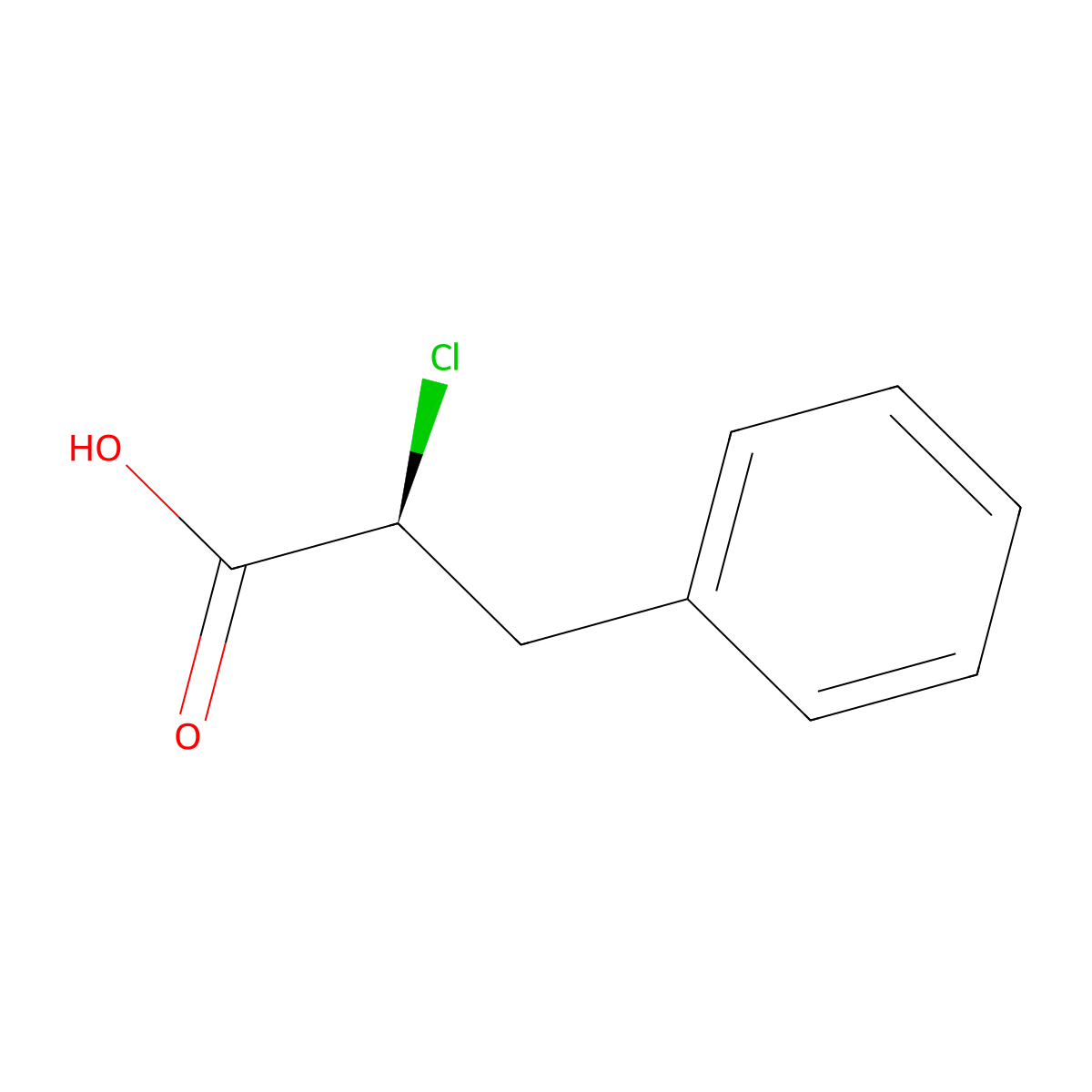 (S)-2-Chloro-3-Phenylpropanoic Acid molecular structure, CAS 41998-38-3