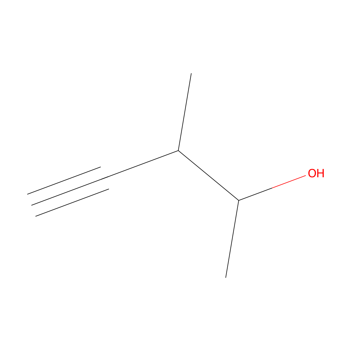 3-Methylpent-4-yn-2-ol molecular structure, CAS 41998-65-6
